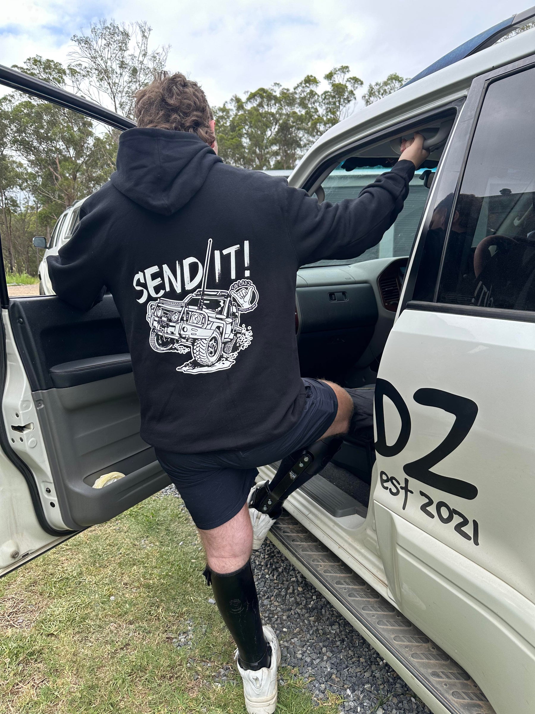 Winter Hoodie - Send It Landcruiser