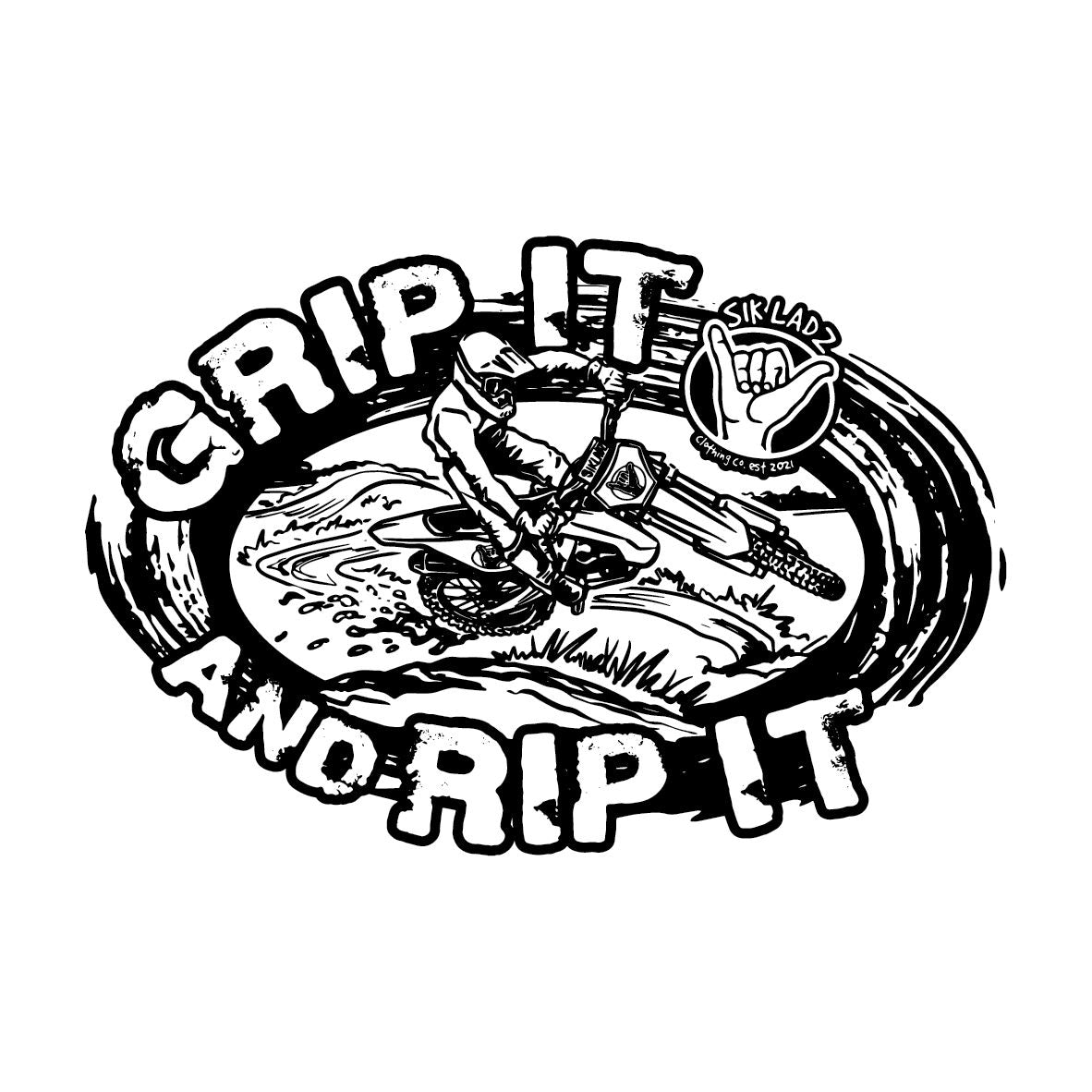 "Grip It & Rip It" Sticker