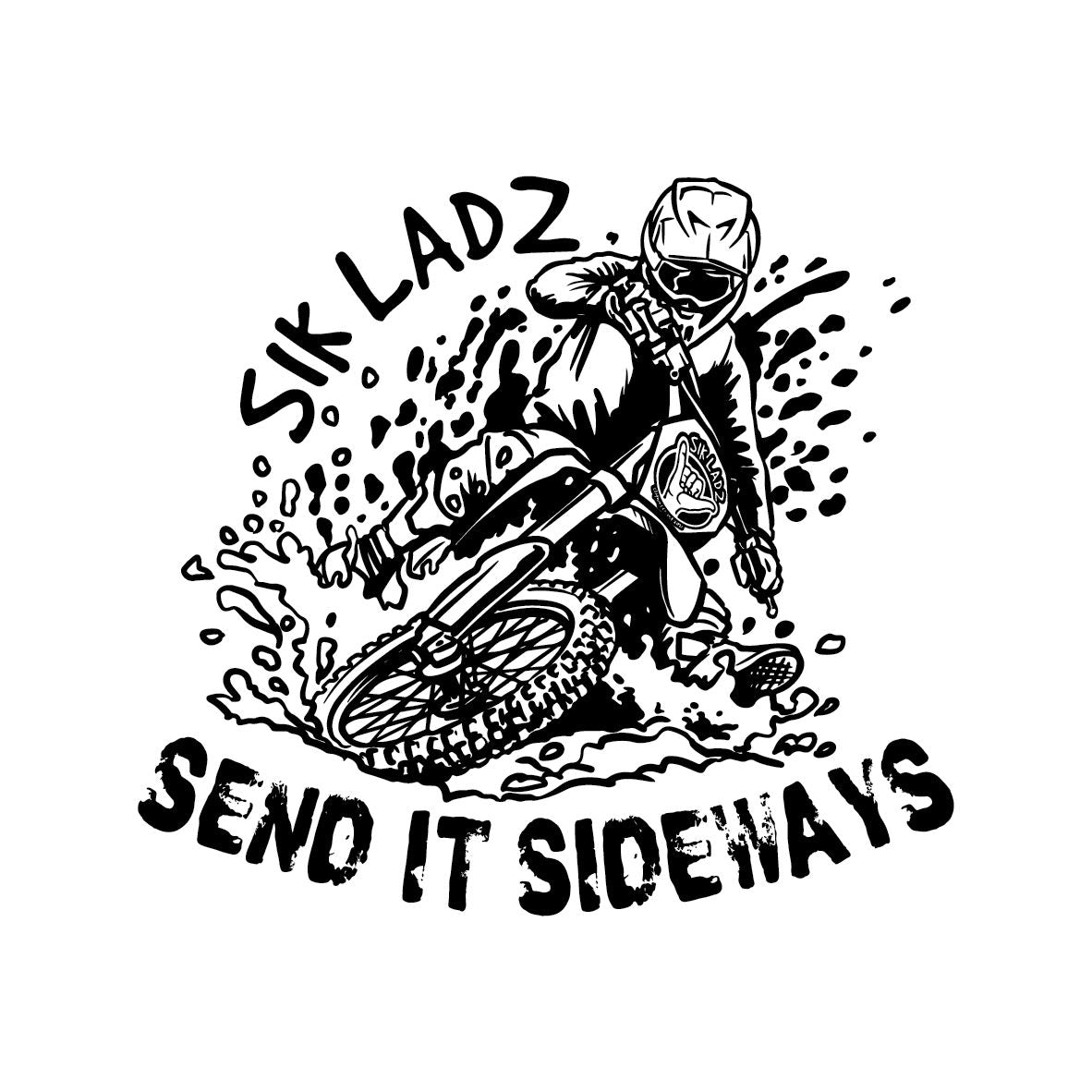 "Send It Sideways" Sticker
