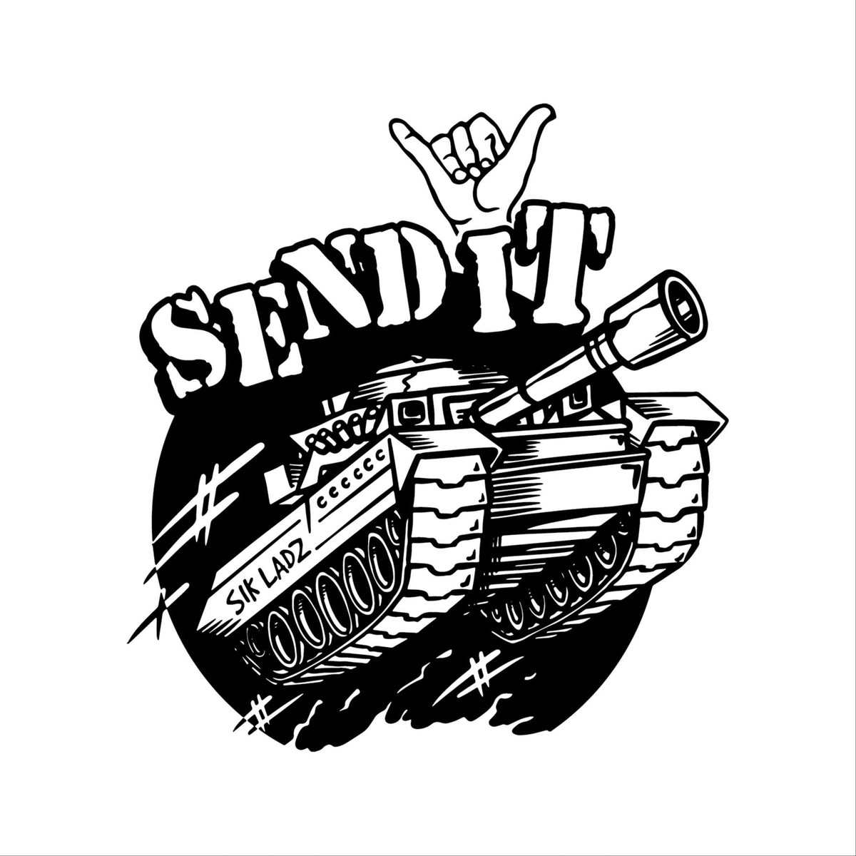 "Send It Tank" Sticker