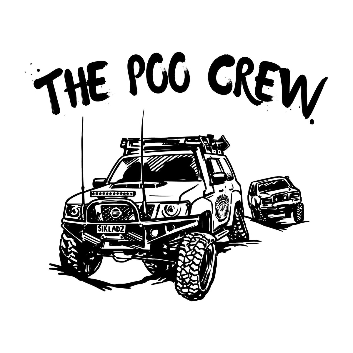 Large "The Poo Crew" Sticker